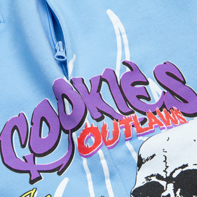Cookies Outlaw Fleece Short Light Blue