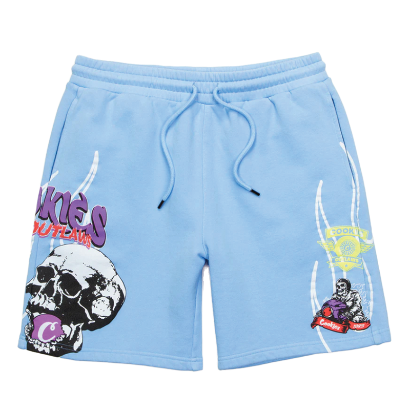 Cookies Outlaw Fleece Short Light Blue