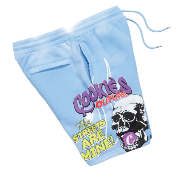 Cookies Outlaw Fleece Short Light Blue